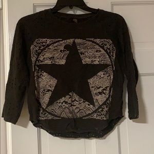 Cotton graphic blouse from Free People